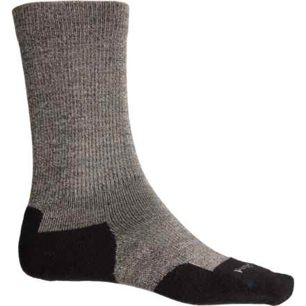 SHEPLAND Micro-Light Socks - Merino Wool, Crew (For Men) in Brown Marled