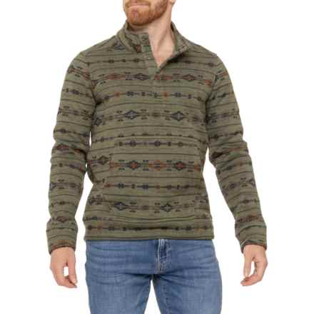 Sherpa Adventure Gear Bhutan Sweater - Snap Neck in Evergreen Stripe