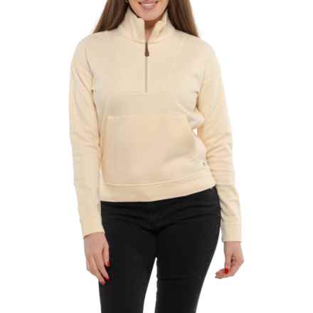 Sherpa Adventure Gear Dhyan Sweater -Organic Cotton, Zip Neck in Cream
