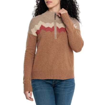 Sherpa Adventure Gear Lalika Eco Top - Long Sleeve, Zip Neck in Bardiya Sand