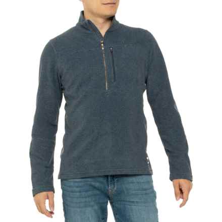 Sherpa Adventure Gear Rolpa Eco Shirt - Zip Neck, Long Sleeve in Neelo Blue