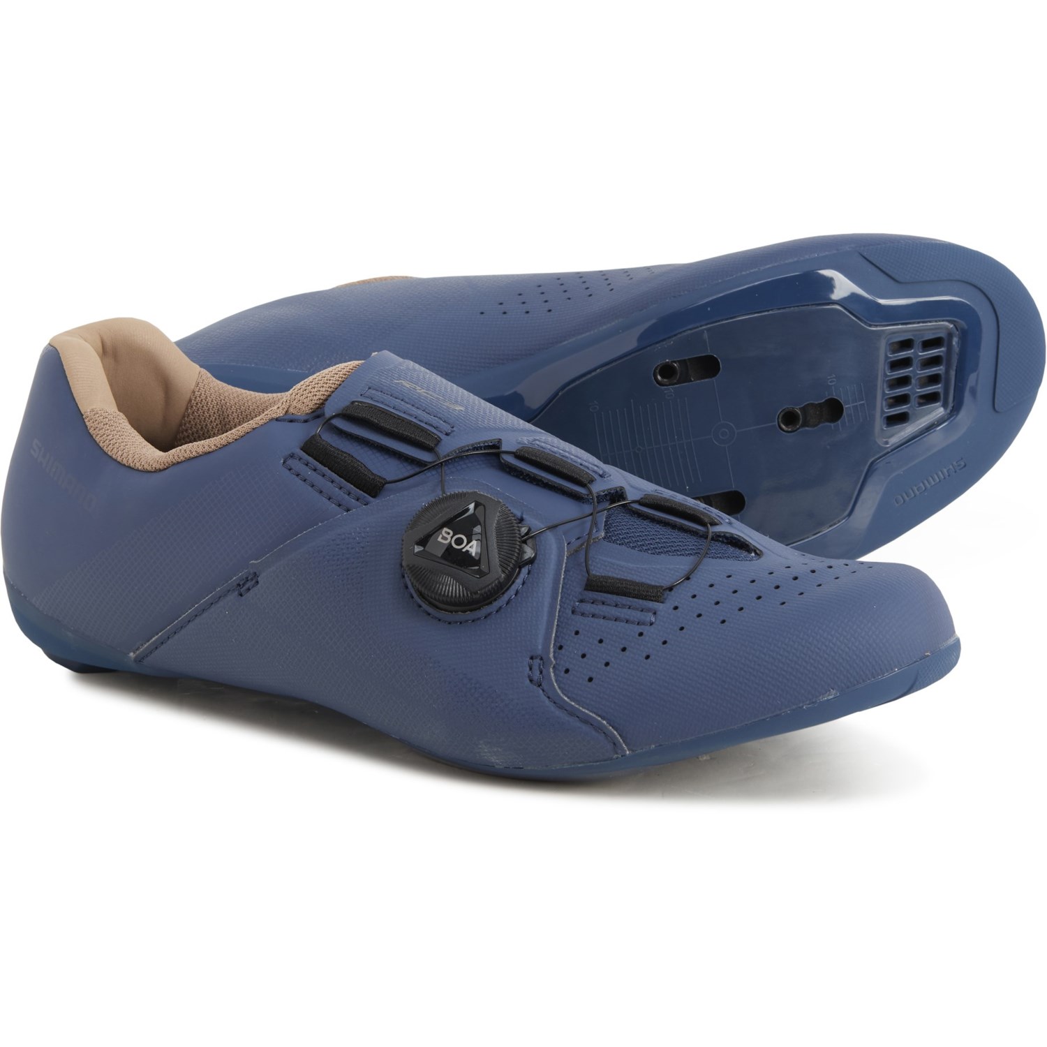 shimano blue cycling shoes
