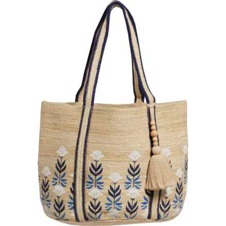 Shiraleah LLC Daisy Jute Tote Bag (For Women) in Natural