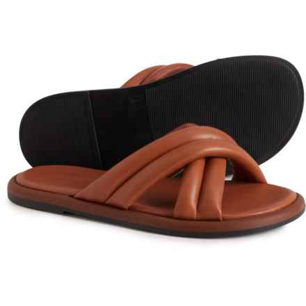 SHOE THE BEAR® Made in Italy Lotta Cross Mule Sandals - Leather (For Women) in Tan