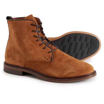 SHOE THE BEAR® Made in Portugal Ned Lace-Up Boots - Waxed Suede (For Men) in Tan
