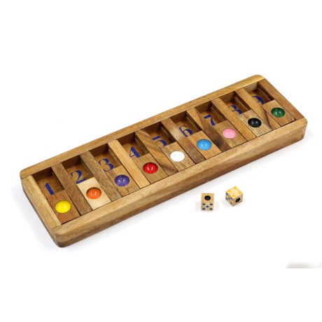 shut the box wooden game