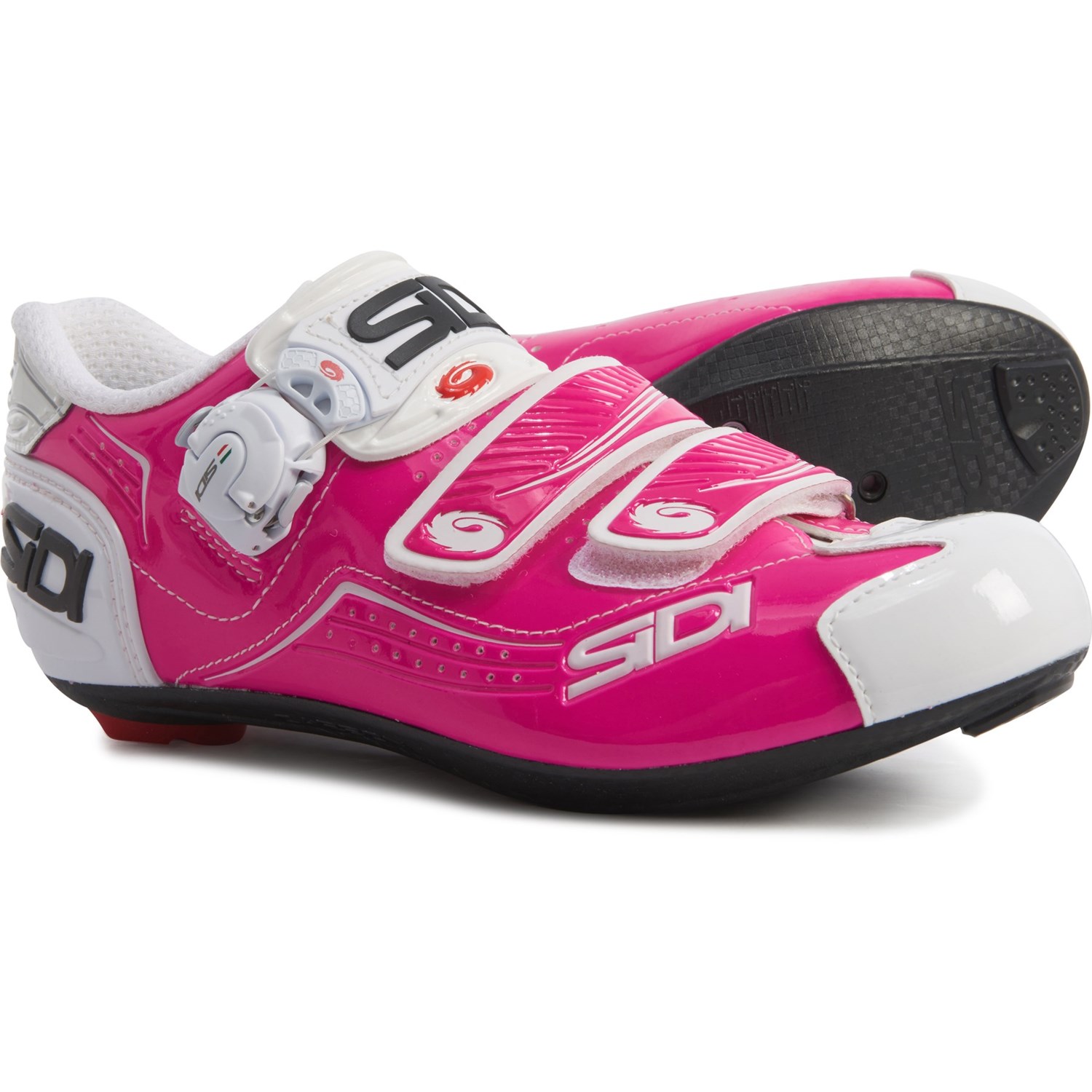 pink sidi cycling shoes