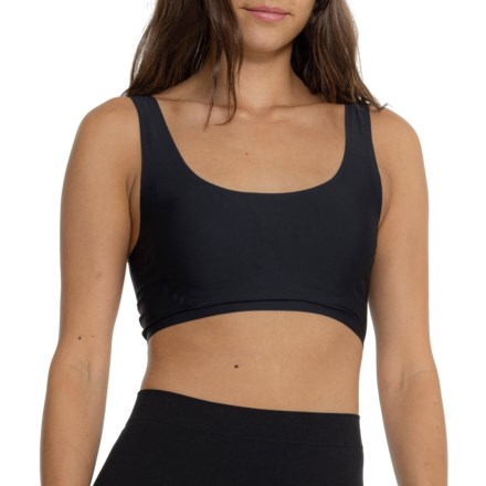 SIELLA Breathable Comfort Scoop Bralette - Low Impact in Black