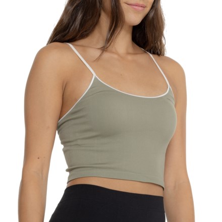 SIELLA Seamless Rib Camisole in Vetivier