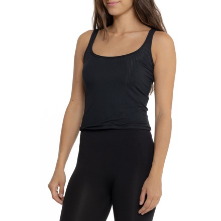 SIELLA Sheer Modal Tank Top in Black