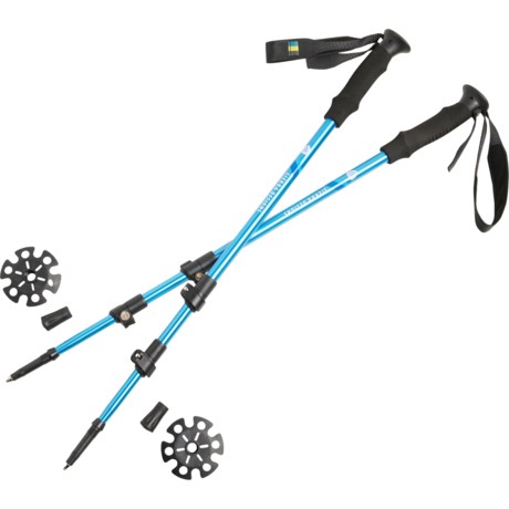 Sierra Designs Adjustable Trekking Poles - Pair in Blue