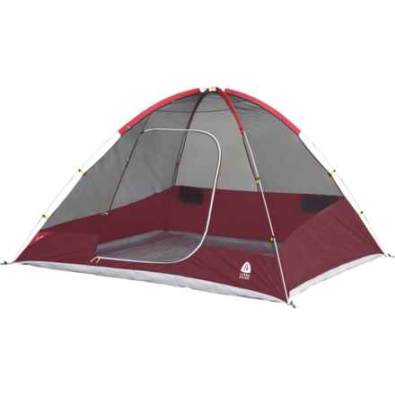 Sierra Designs Deer Ridge Dome Tent - 6-Person, 3-Season in Grey/Red