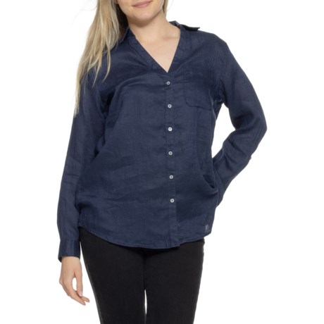 Sigrid Olsen Button-Front Shirt - Linen,Long Sleeve - Save 37%