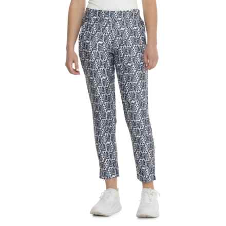 Sigrid Olsen Stretch-Woven Golf Ankle Pants - UPF 50 in Scroll Stamp