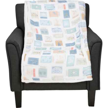 Sigrid Olsen Vacation Matchbooks Throw Blanket - 50x70” in Blue Multi