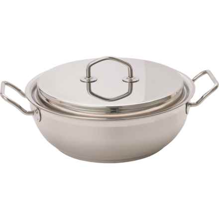 Silga Made in Italy Teknika® Bellied Casserole Pan with Lid - 8 qt. in Silver