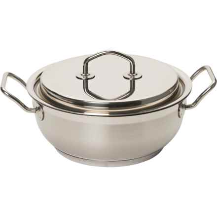 Silga Made in Italy Teknika® Casserole Pan with Lid - 4.5 qt. in Silver