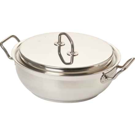 Silga Made In Italy Teknika® Casserole Pan with Lid - 8 qt. in Silver
