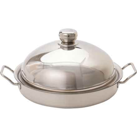 Silga Made in Italy Teknika® Casserole Pot with Domed Lid - 12 qt. in Silver