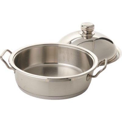  Italian 18/10 Stainless Steel Braiser Baking Pan with Dome Lid  36cm (14 3/8), Compatible with Silga Milano: Home & Kitchen