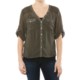 Silver Jeans Rolled Cuff Shirt - Chiffon, Short Sleeve (For Women)