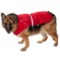 Silver Paw Cape Dog Rain Coat in Red