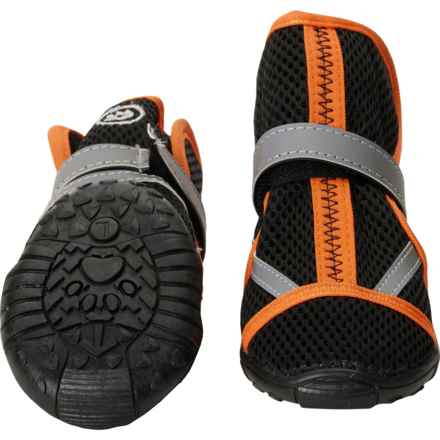 Silver Paw Easy-Fit All-Terrain Dog Boots in Black/Orange