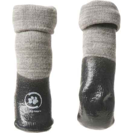 Silver Paw Non-Slip Indoor-Outdoor Dog Booties in Silver
