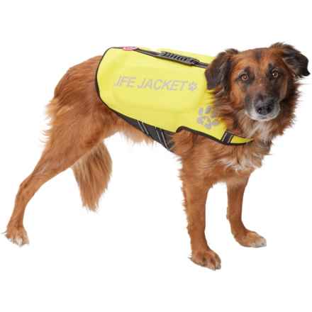 Silver Pooch Neoprene Pet Life Jacket in Yellow