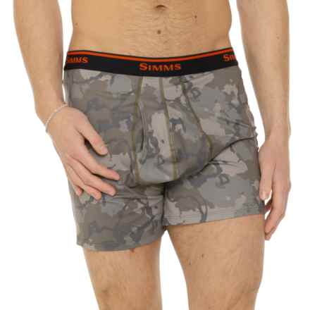 Simms Boxer Briefs in Regiment Camo Olive Drab