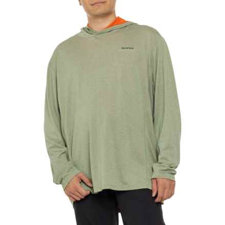 Simms Bugstopper® Hooded Shirt - UPF 30+, Long Sleeve in Field Heather