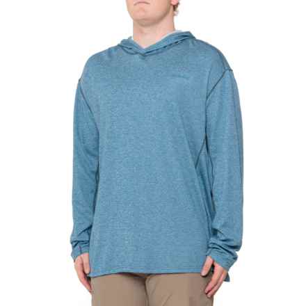 Simms Bugstopper® Hooded Shirt - UPF 30+, Long Sleeve in Nightfall Heather