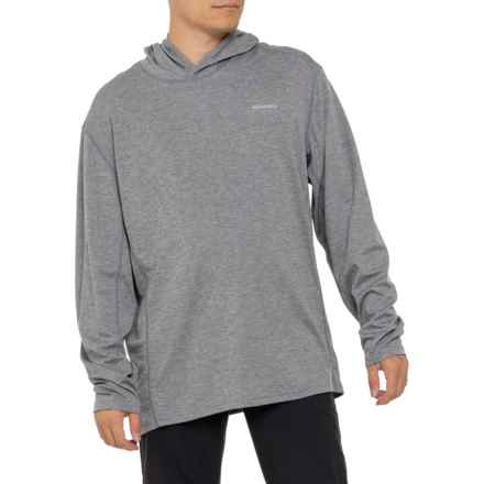 Simms Bugstopper® Hooded Shirt - UPF 30+, Long Sleeve in Steel Heather