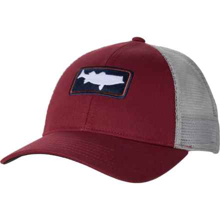 Simms CBP Striper Icon Trucker Hat in Rusty Red