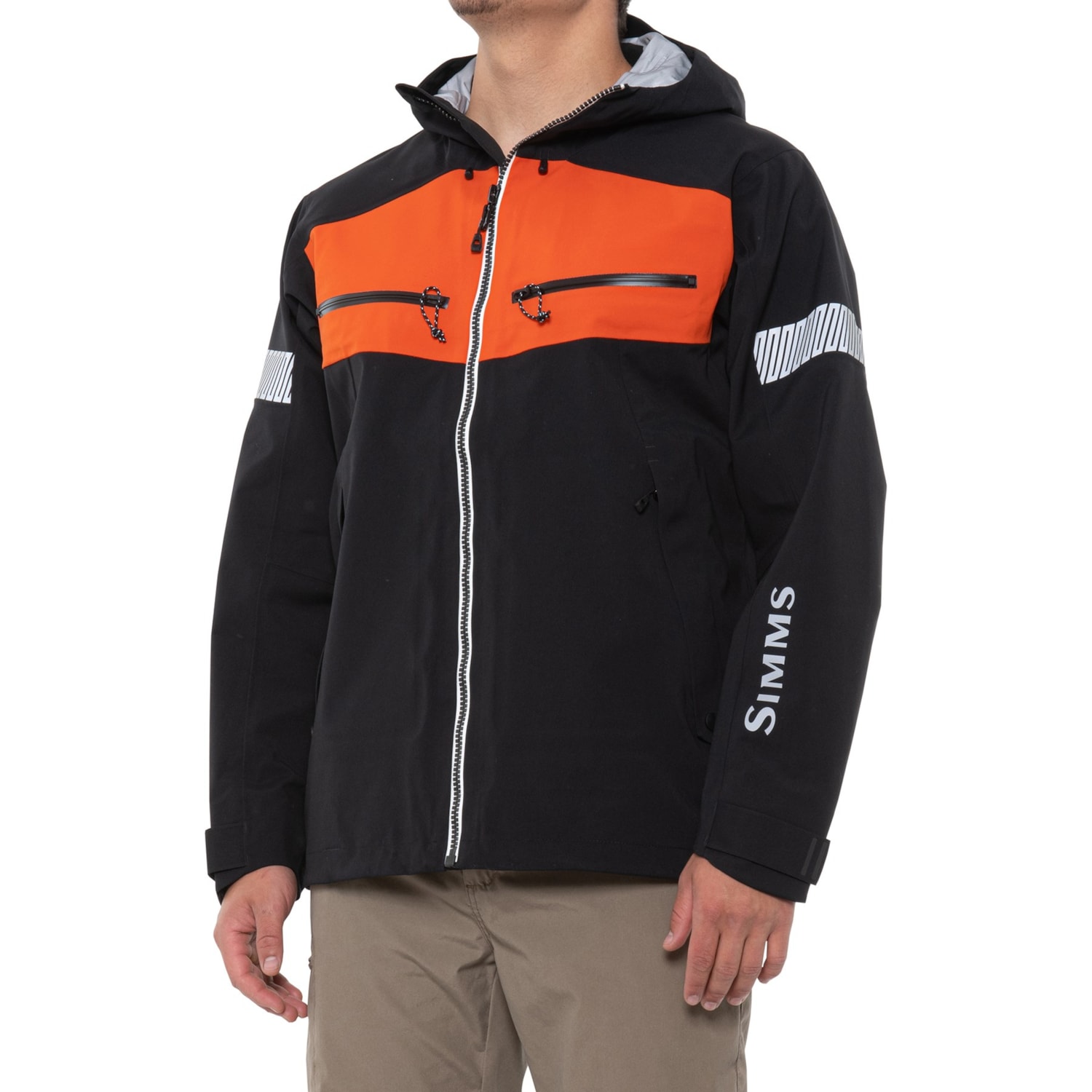 simms orange jacket