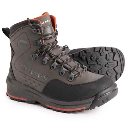 Simms Freestone® Wading Boots - Rubber Sole (For Men) in Dark Olive