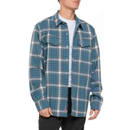 Simms Gallatin Flannel Shirt - Long Sleeve in Neptune Ombre Plaid