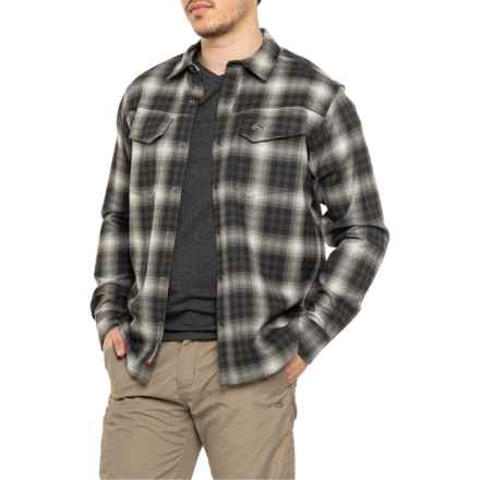 Simms Gallatin Flannel Shirt - Long Sleeve in Slate Ombre Plaid