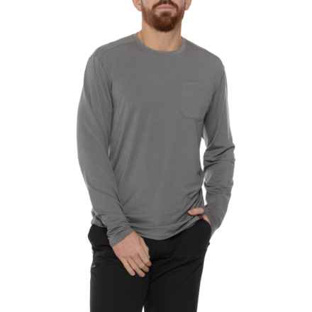 Simms Glades Crew Shirt - UPF 50+, Long Sleeve in Steel Heather