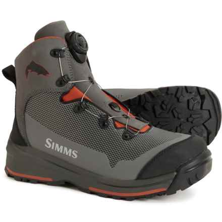 Simms Guide BOA® Wading Boots - Waterproof, Leather, Vibram® Sole (For Men) in Slate