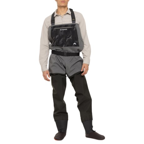 Simms Guide Classic Gore-Tex® Stockingfoot Waders - Waterproof (For Men) in Carbon