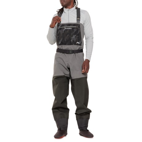 Simms Guide Classic Gore-Tex® Stockingfoot Waders - Waterproof (For Men) in Carbon