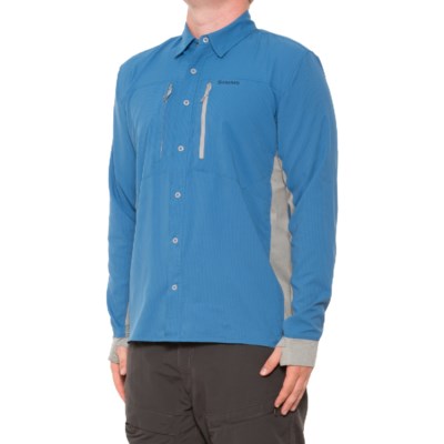 Simms Intruder BiComp Fishing Shirt - UPF 30+, Snap Front, Long Sleeve -  Save 56%