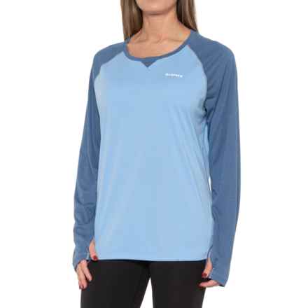 Simms SolarFlex® Crew Shirt - UPF 50+, Long Sleeve in Cornflower Heather