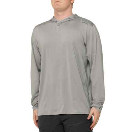 Simms SolarFlex® Guide Hooded Shirt - UPF 50+, Long Sleeve in Cinder/Regiment Camo Cinder