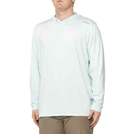 Simms SolarFlex® Guide Hooded Shirt - UPF 50+, Long Sleeve in Sea Breeze/Cinder