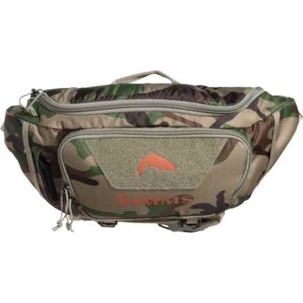 Simms Tributary Hip Pack in Woodland Camo