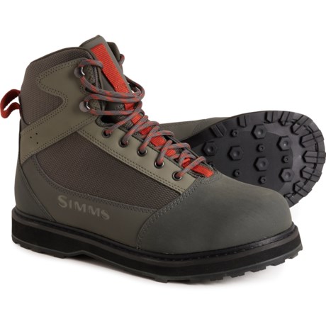 Simms Tributary Wading Boots - Rubber Sole (For Men) in Basalt