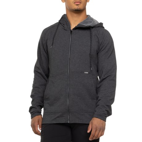 Simms Vermilion Full-Zip Hoodie - Organic Cotton in Black Heather 2