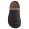252MF_5 Simple Hallie Clogs - Leather, Open Back (For Women)